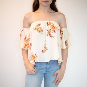 Floral off the shoulder Blouse